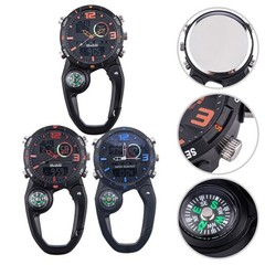 Luminous Climbing Watch with and Carabiner Hook for Outdoor Activities