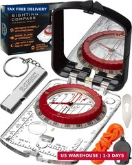 Pathfinder Sighting Compass – Precise Navigation, Hiking and Orienteering Mirror