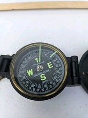 Vintage Compass Precise Pathfinder Engineer Lensatic Compass W/ Original Box