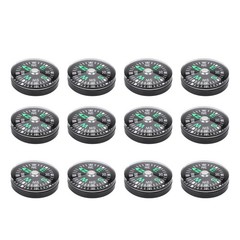 20mm Mini Pocket Oil Compass – 12 Pack for Hiking, Camping & Outdoor Adventures