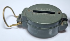Vintage Engineer Lensatic Compass Japan Liquid Filled Military