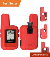 Durable Red Soft Silicone Cover for Garmin inReach Mini – Slim Fit & Easy Access