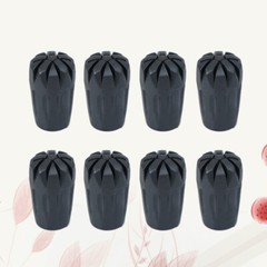 8 Pcs Trekking Cane Protector Walking Stick Tip End Trekking Pole Caps Ends