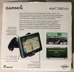 Garmin Nuvi 2360 GPS Set USA CAN MEX GTM26 Traffic Receiver Window Mount Bundle