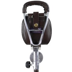 Outdoor Walking Stick with Leather Seat Hunting Stick Chair Camping Fish Stool