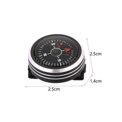 For 25MM Watch Wrist Band Strap Compass Outdoor Waterproof Survival Gadget