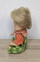 Toy doll, vinyl doll, Schildkröt Doll, 17 cm, collector’s original vintage