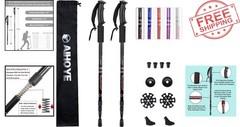 Collapsible Hiking Trekking Poles 2 Pack – Lightweight & Anti-Shock for All