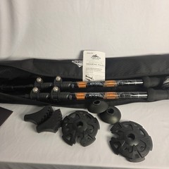 Cascade Mountain Tech Aluminum Trekking Poles Quick Lock EVA Grip Carry Bag Pair