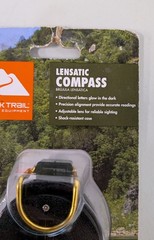 Ozark Trail Lensatic Compass, Black, Model 5093 new glow in the dark shock