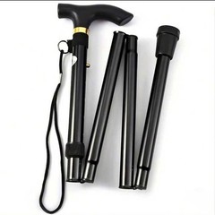 Cane Walking Stick Adjustable Collapsible Travel Hiking Folding Walking Aluminum