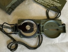Cammenga Model 3H Tritium Lensatic Compass Olive Drab US Military Issue Pouch