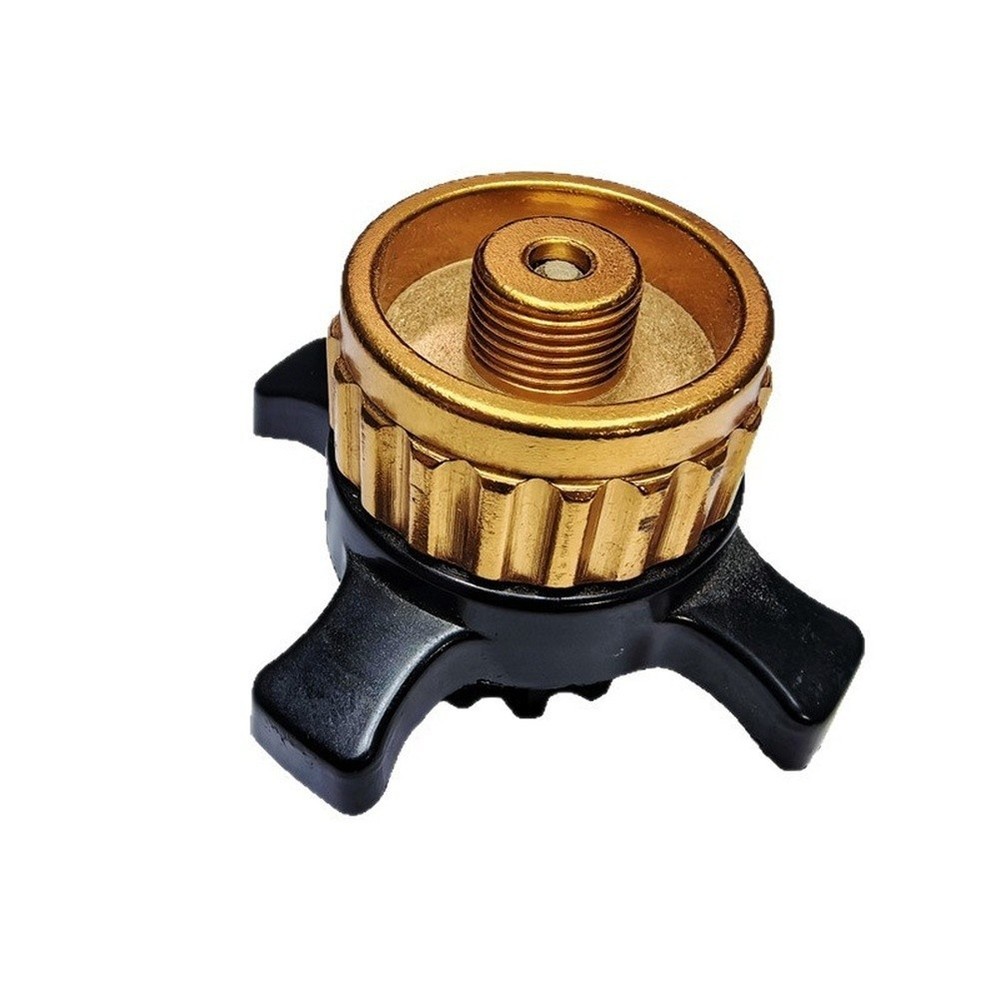 Gas Stove to Cylinder Adapter for European Canisters 5.2cm x 5.2cm x 3.6cm