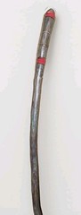 Handcrafted 54″ Solid Oak Hiking Staff with Petrified Wood Crown
