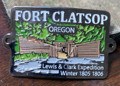 New Fort Clatsop Oregon Lewis And Clark Hiking Staff Stick Medallion NEW