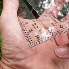 Map Protractor – For Map Reading and Navigation – MILS/Degrees/Meters/Yards