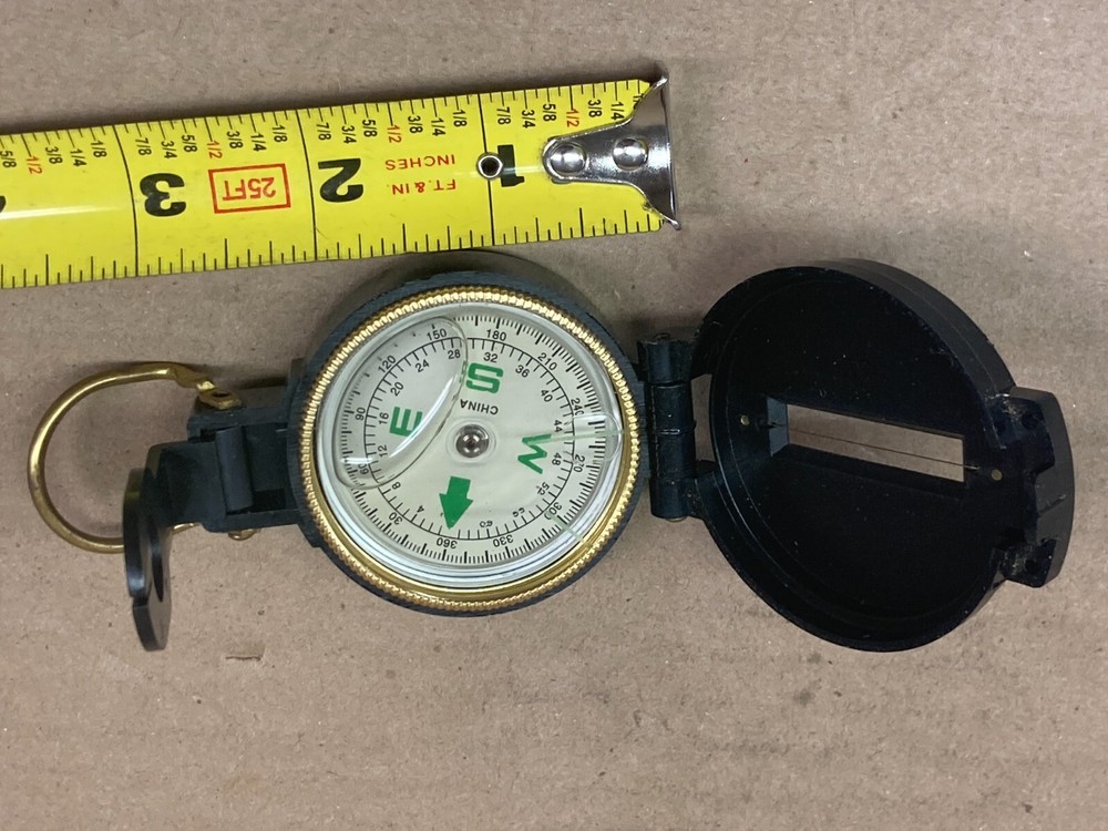 Engineer Directional Compass – Lensatic Lightweight Handheld Pocket Size China