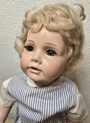 Wernicke Doll 42cm W.-Germany 1990/1 Human Hair Original Clothes Collectors