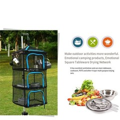 Space Saving 3 Layer Drying Net Rack for Fruits Vegetables Herbs Easy Assembly