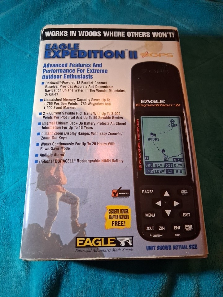Eagle Expedition II V3 GPS Mapping Unit 12 Channel Sat Receiver