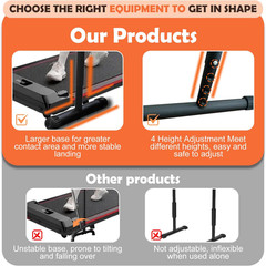 Handle Bar for Walking Pad Compatible with Walking Pad 24.8” Wide,Iron Hand Rai