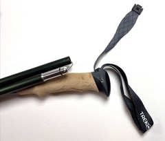 Trekology Trek-Z SE Green Cork Grip Folding Trekking Pole w/ Bag