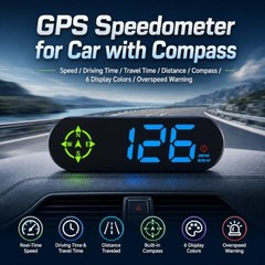 GPS Speedometer for Car with Large MPH Display Car Compass Dashboard Digital