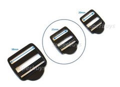 2pc 25mm Plastic Ladder Lock For Webbing Strap Buckle Clip Bag Backpack Fastener