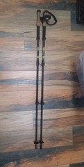 USED Cascade Mountain Tech Trekking Poles Black/Green
