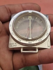 Vintage Suunto Helsinki Clinometer In Rough Condition & Suunto Compass Used N4.