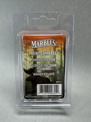 Marbles Mini Compass Glow in the Dark Fluorescent Markings Magnified Face 20mm