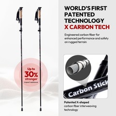 MX-2 | X Carbon Tech Carbon Fiber Trekking Poles