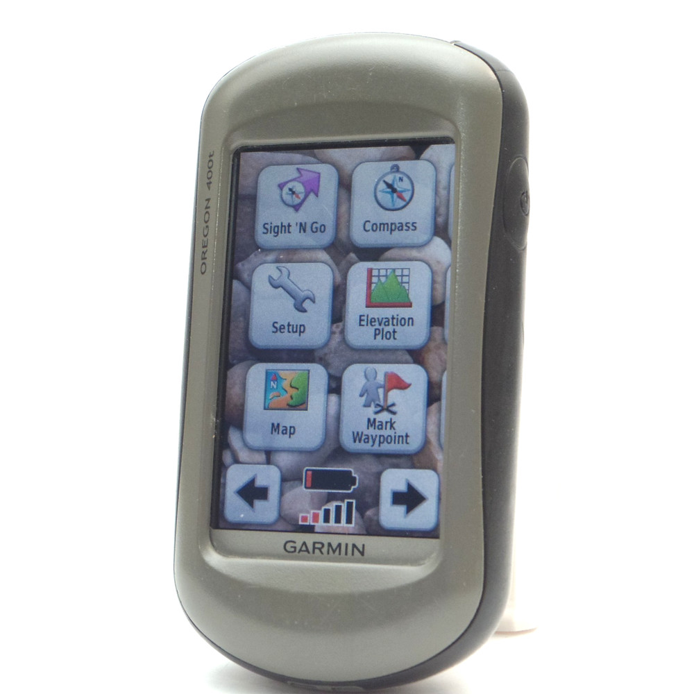 Garmin Oregon 400t GPS Handheld Topo Maps Touchscreen Altimeter Geocaching Works