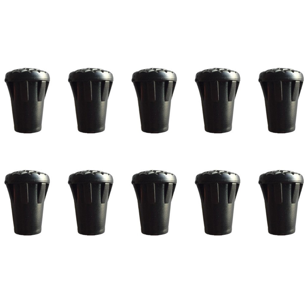 10pcs Plastic Walking Pole Tip Protectors for Outdoor Hiking Trekking Use