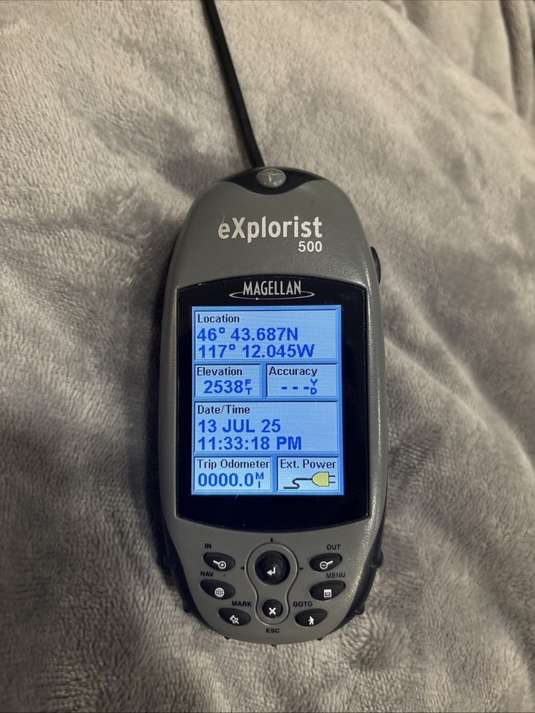 Magellan eXplorist 500 Color Screen Handheld GPS Unit free shipping As-is