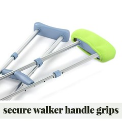 2Pcs Universal Crutch Underarm Pad Covers Durable Cotton Light Green Cushions