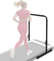 Adjustable 25″ Wide Handle Bar for Walking Pad with Phone Holder & Stability Fee