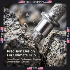 Trekking Pole Tips Replacement 6 Pack Heavy Duty Tungsten Steel for Hiking