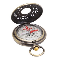 Mini Compass Portable Brass Shockproof Waterproof Outdoor Compass For Hiking New