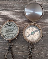 To My Son Compass Personalized Engraved Compass with Leather Case/ Gift for Son