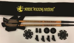 NWN Nordic Traveler Pole Twist Lock Aluminum (7075) Walking-Exercise Poles