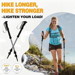 Ultralight Trekking Poles – 2PC Aircraft-Grade Aluminum Hiking Sticks