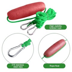 RunNico 500D Sand Anchor for Small Boats,2 in 1 PWC Jet Ski Green-2pcs-20L