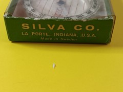 SILVA POLARIS HIKING LIQUID FILLED COMPASS SWEDISH MADE W/ BOX
