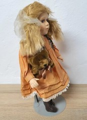 Country Dolls Creactiv Porcelain Doll 40 cm Limited Edition with Tag and…