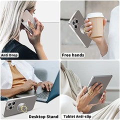 Transparent Clear Phone Ring Grips Holder Kickstand, Finger Ring Gold Ring