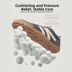 Slip Resistant Sneakers Hiking Shoes For City Commuting Soft Cushioning Midsole