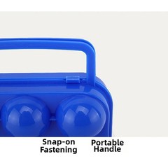 Outdoor Foldable Egg Box 4 Slot Lightweight PP for Travel Use