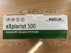 Magellan eXplorist 500 Handheld GPS plus Battery, Adapter & Case Geocache Hiking
