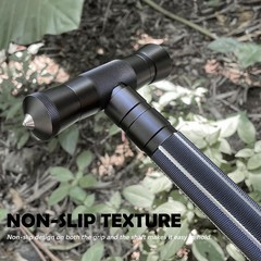 Hiking Tactical Stick Walking Staff,Portable Walking Sticks Trekking Poles Ou…